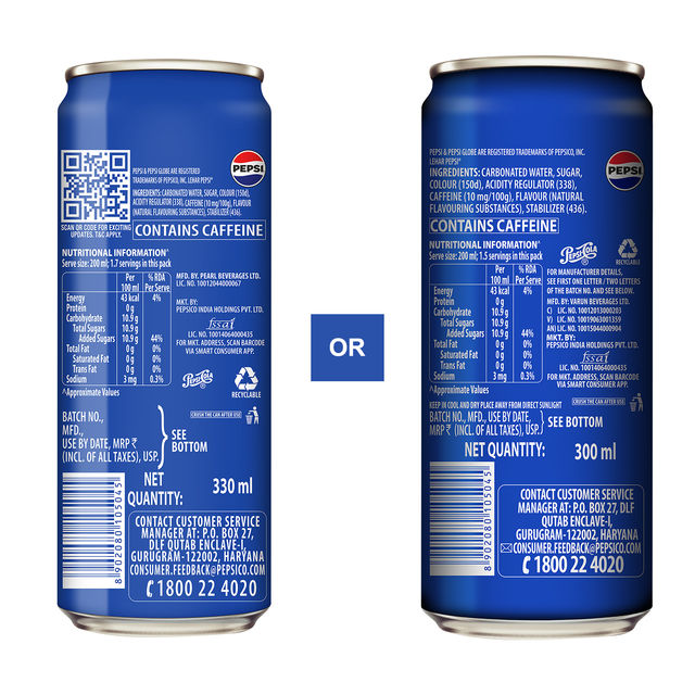 Pepsi Soft Drink 330 ml Combo