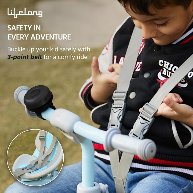 Lifelong Kids Tricycle for Kids 2-5Yrs with EVA Wheels, Bell & Storage Basket