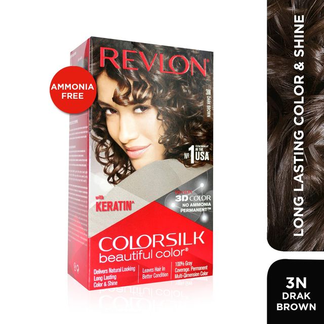 Buy Revlon Color Silk Hair Color With Keratin 3N Dark Brown at 325