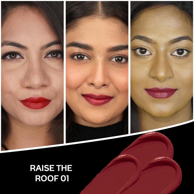 Faces Canada Comfy Matte CrÃ¨me Lipstick - Raise The Roof 01, 8HR Long Stay | Intense Color