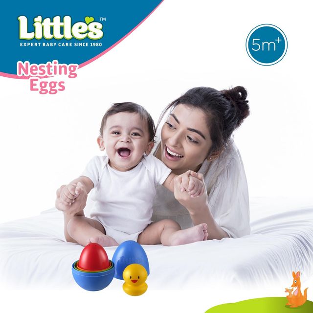 Littles Expert Baby Care Little's Nesting Eggs | Activity Toy for Babies | Multicolor