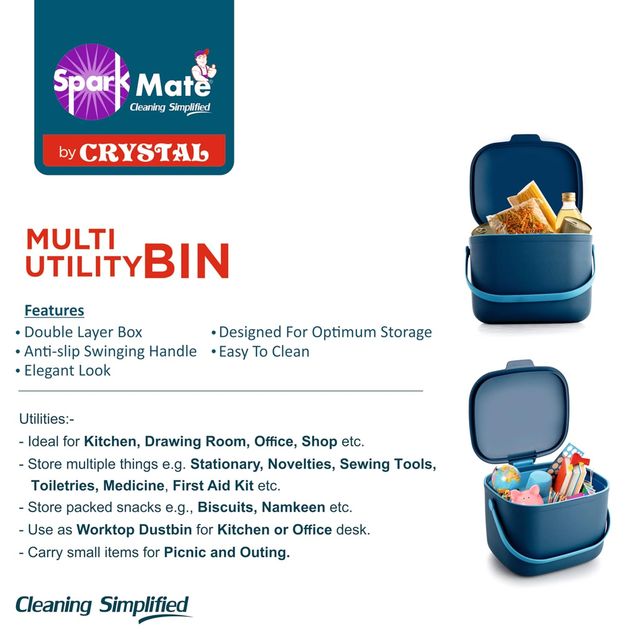 Sparkmate By Crystal Multiutility Bin