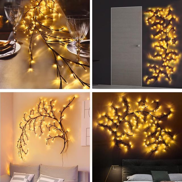 Hashwow Remote Controlled Led Tree Wall Lights For Home Decoration,Christmas Light