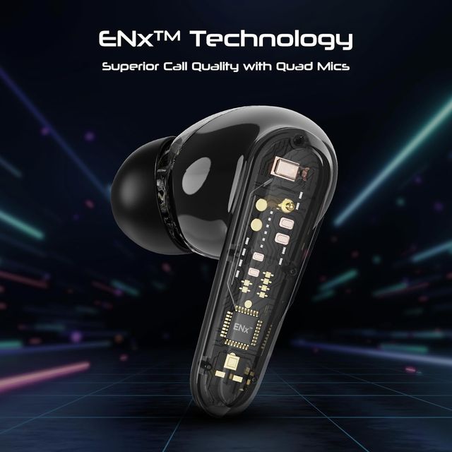 boAt Immortal 181 TWS Earbuds for Gaming w/ 40H Playtime, BEAST Mode & RGB LEDs (Black Sabre)