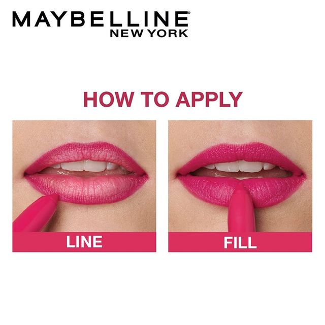 Maybelline New York Lipstick, Matte Finish, Long-Lasting, Intense Colour, Superstay Crayon Lipstick
