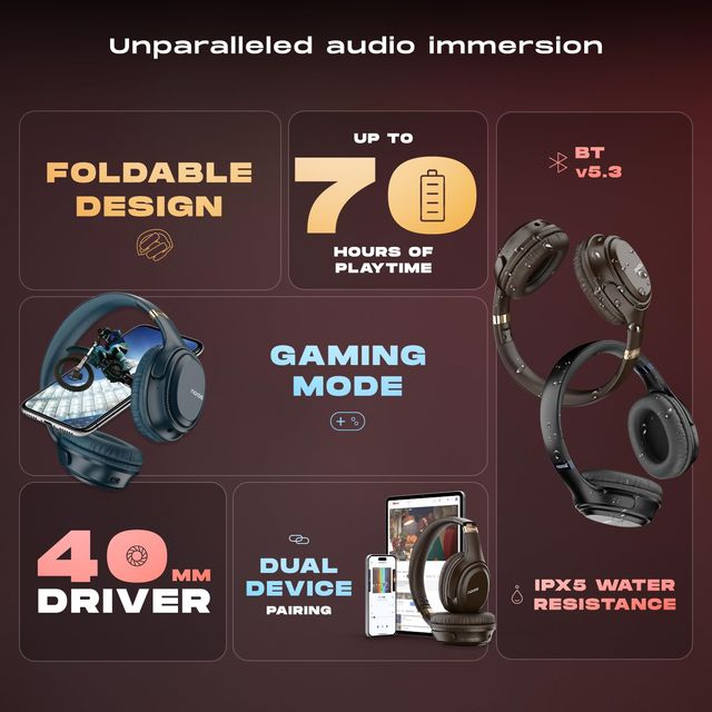 Noise 3 Overhead Wireless Headphone - Carbon Black