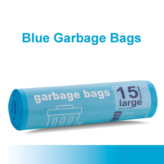 Garbage Bag Roll Blue - Large - 24 x 32 in
