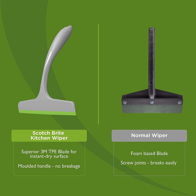 Scotch-Brite Plastic Kitchen Wiper (Grey)