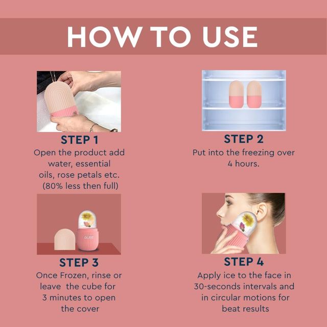 GUBB Ice Roller For Face-Eye and Neck - Pink