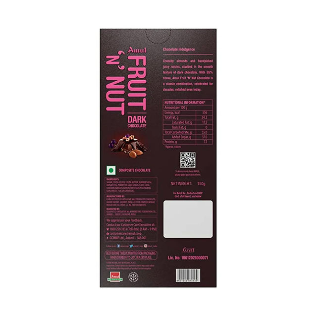 Amul Fruit 'N' Nut Chocolate