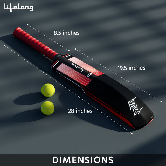 Lifelong Kids Plastic Cricket Full Size Bat | 28 x 4.5 Inches