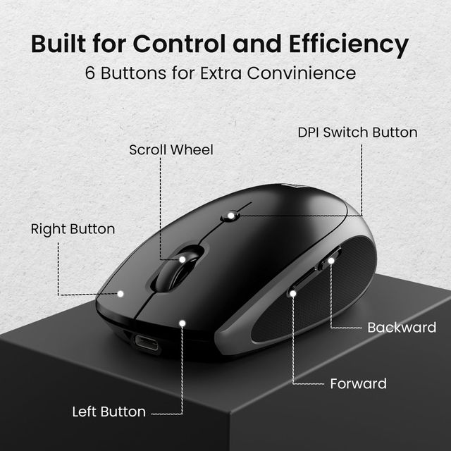 Portronics Toad Iii Dual Mode Rechargeable Mouse