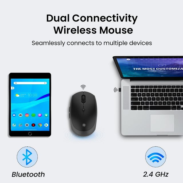 Portronics Toad Iii Dual Mode Rechargeable Mouse