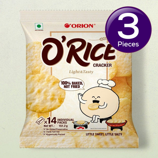 Orion O'Rice Cracker - Baked Korean Snack 14 pc Combo