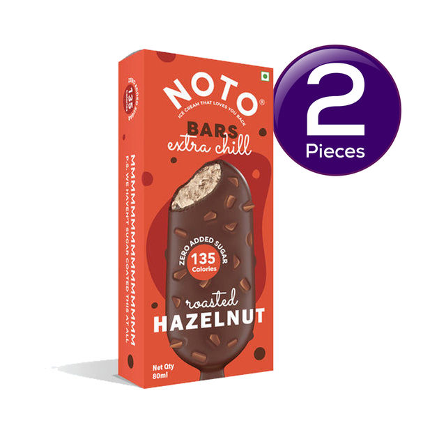 Noto Roasted Hazelnut Bar Ice Cream Stick 80 ml Combo