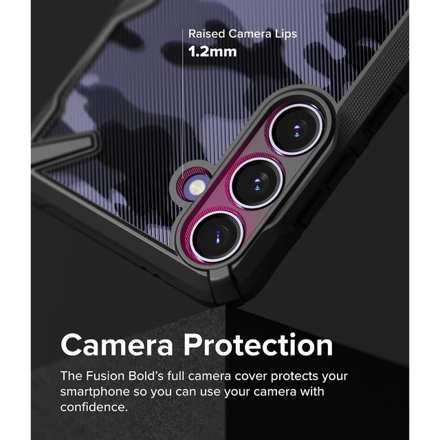 Ringke Samsung Galaxy S24 Plus Back Cover Case | Fusion X - Camo Black