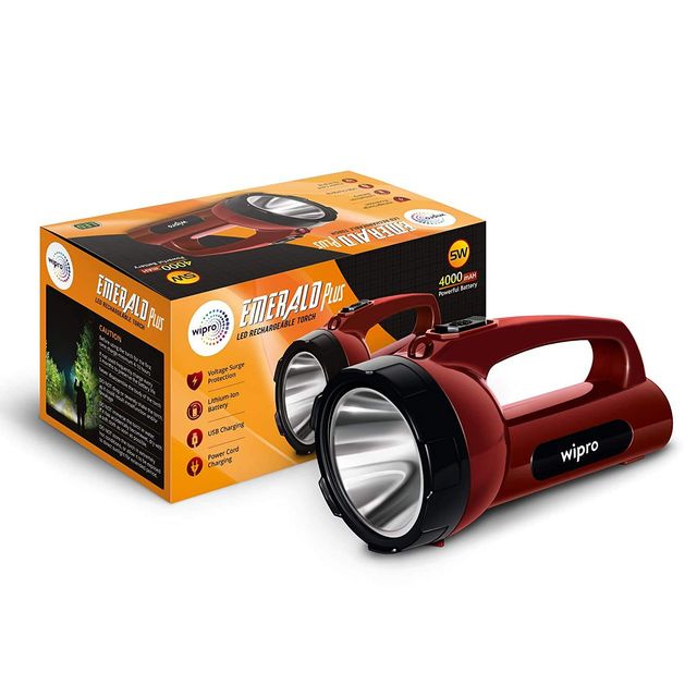 Wipro Emerald Plus Rechargeable Torch