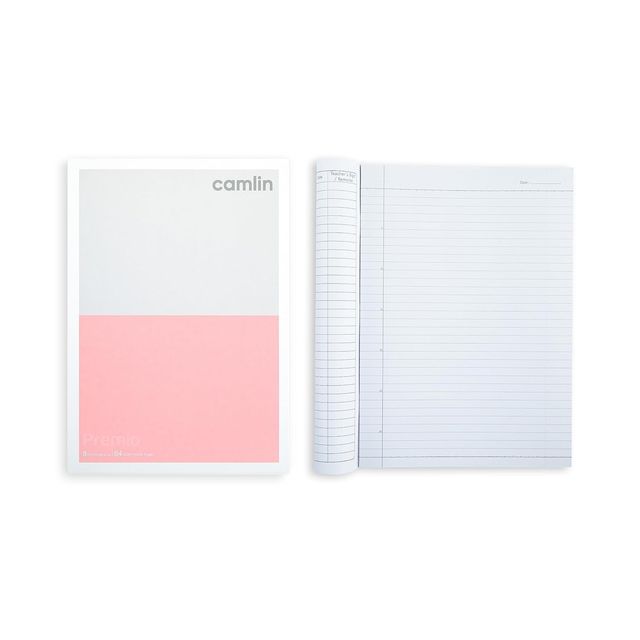 Camlin Premio 64 Gsm Single Line 120 Pages Notebook Pack Of 3