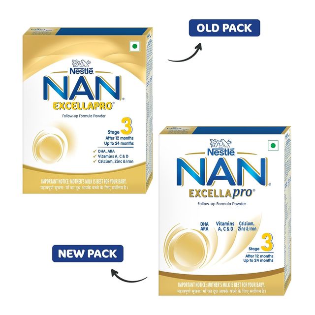 Nestle Nan Excellapro 3 Follow-Up Formula Powder - Stage 3 | After 12 Months