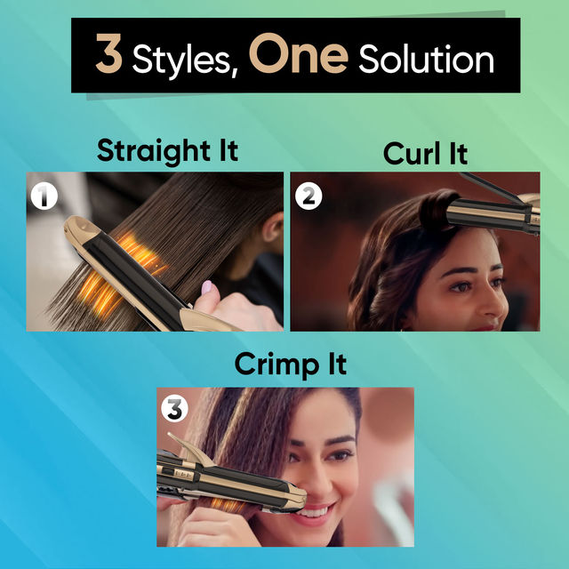 VEGA Vhscc 01 Hair Straightener - 3 in 1 Hair Styler
