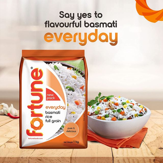 Fortune Everyday Basmati Rice 1 kg Combo