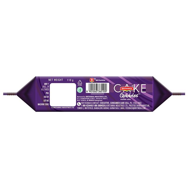 Britannia Gobbles Marble Cake Choco Vanilla 110 g Combo