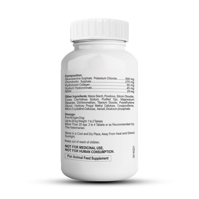 Petvit Joint-Cartilage Supplement For Dogs And Cats - 60 Chewable Tablets