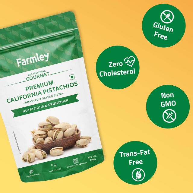 Farmley Premium California Roasted & Salted Pistachios