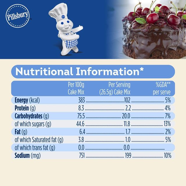 Pillsbury Rich Choco Oven Cake Mix - Egg Free