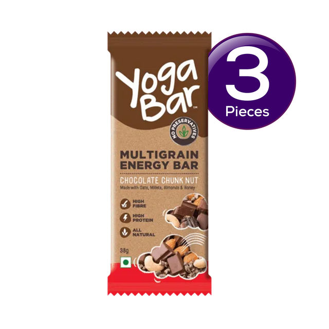 Yogabar Multigrain Energy Bars , Nuts and Seeds 35g - with Nuts,Oats,Millets, Gluten Free,Granola Bar 35 g Combo