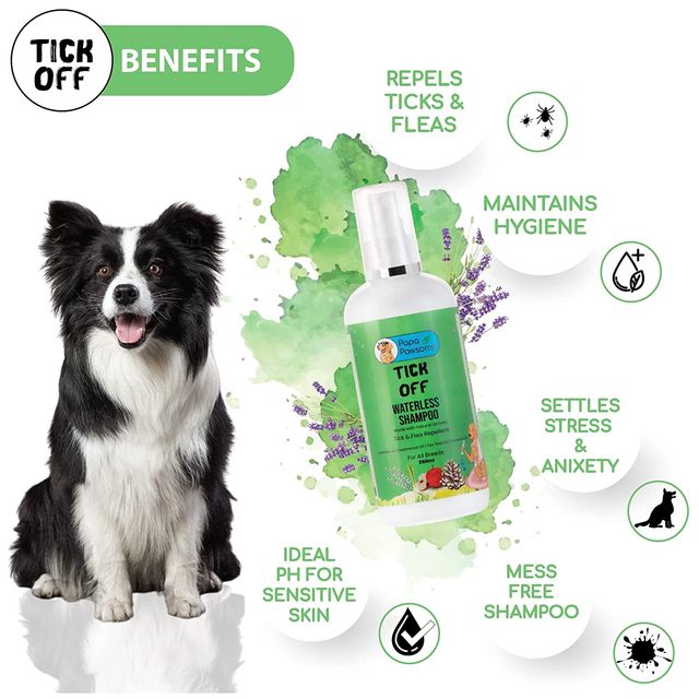 Papa Pawsome Tick Off Waterless Shampoo