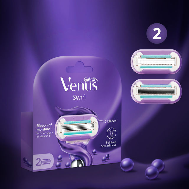 Gillette Venus Swirl Hair Removal Razor Cartridgeslong Lasting Smoothness