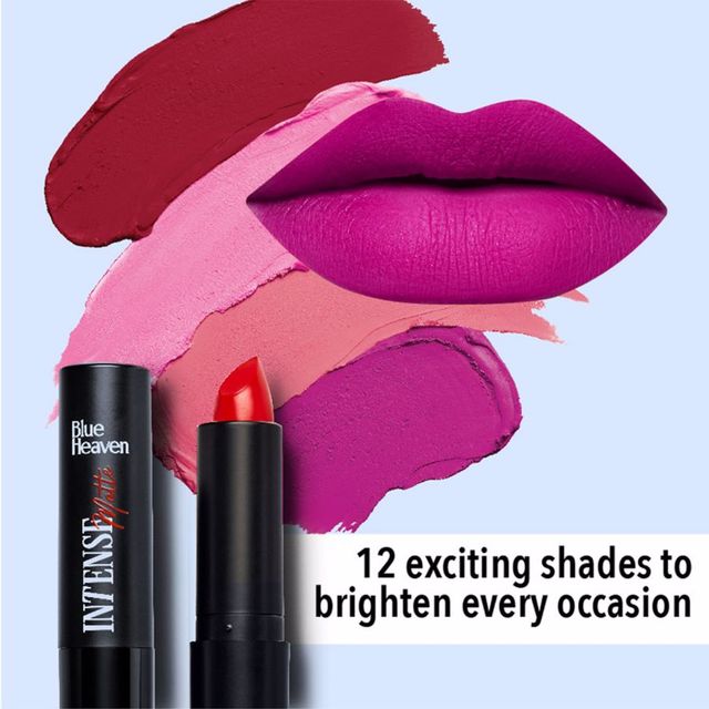 Blue Heaven Intense Matte Lipstick - Plum Desire | Smudge Proof