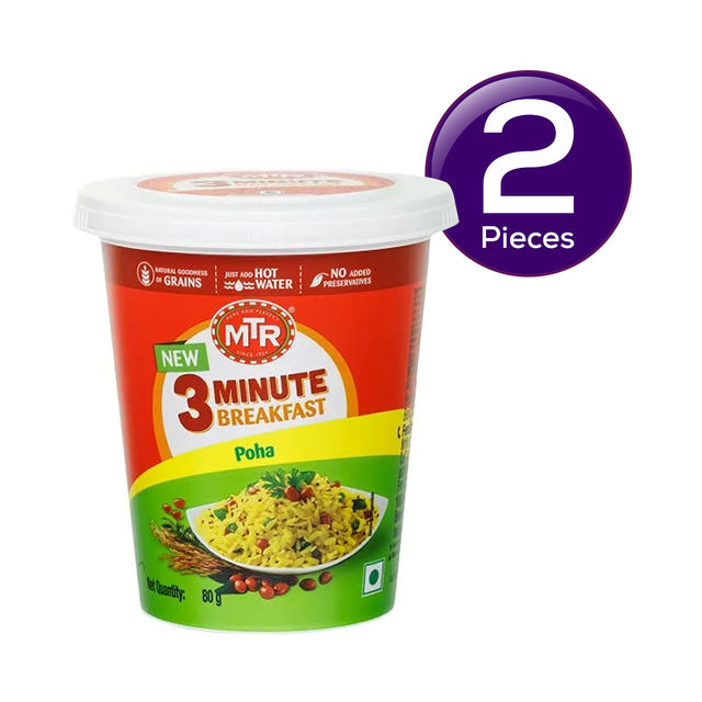 MTR 3 Minute Breakfast - Poha 80 g Combo