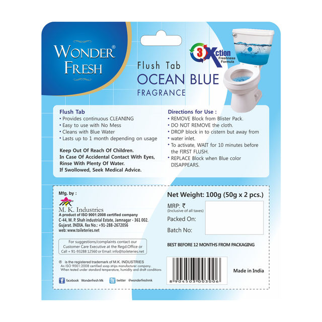Wonder Fresh Flushmatic Toilet Cleaner Blocks 100 g Combo