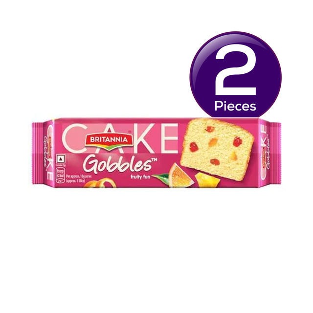 Britannia Gobbles Bar Cake - Fruity Fun 100 g Combo