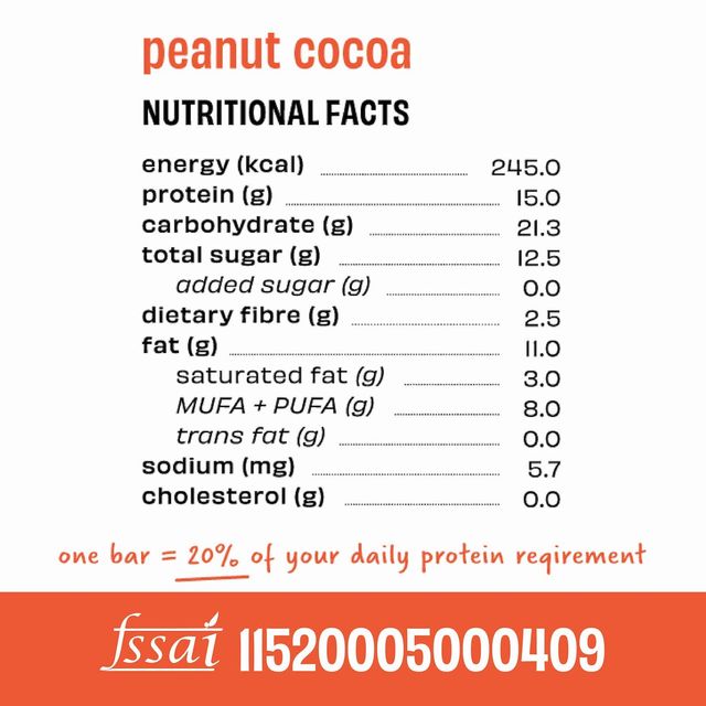 The Whole Truth Peanut Cocoa Protein Bar 52 g Combo