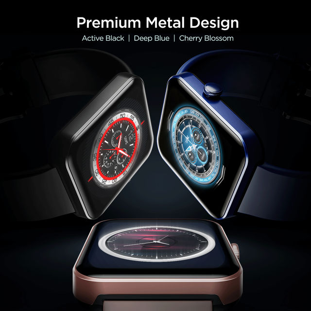 boAt Wave Stride Voice Smartwatch | 1.83" Display | IP68 Water Resistant - Active Black