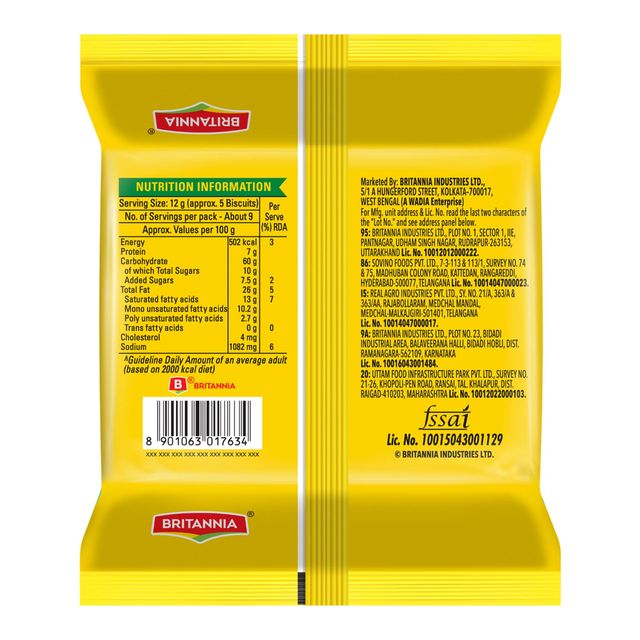 Britannia 50-50 Maska Chaska Biscuit 105 g Combo