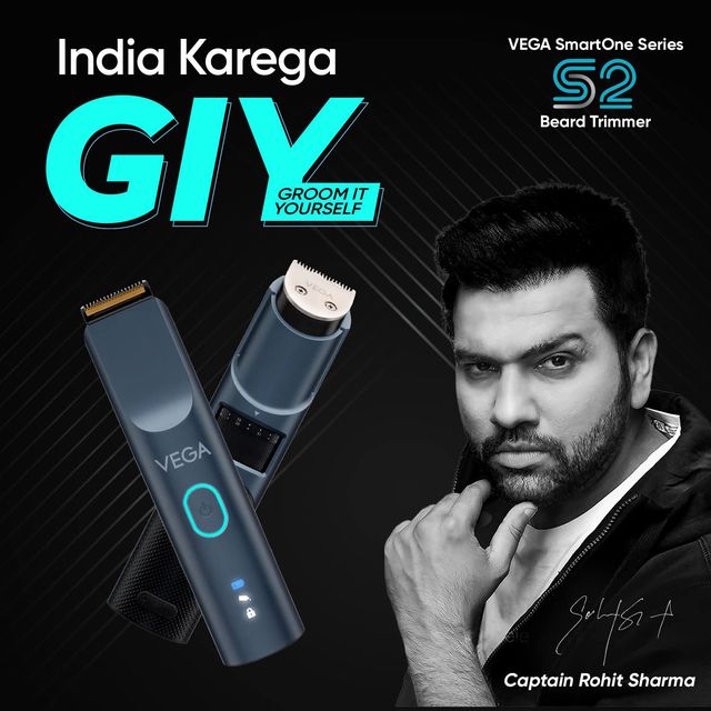 VEGA Smartone Series S2, Vhth-31 Fully Waterproof Trimmer 160 Min Runtime 40 Length Settings (Blue)