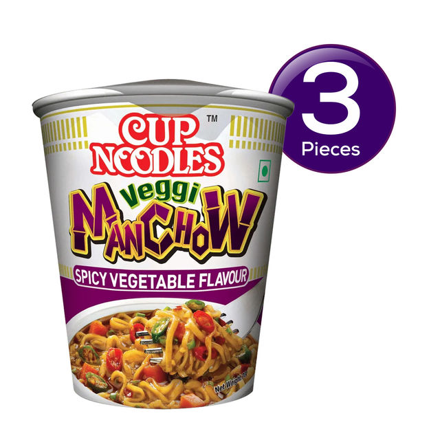 Nissin Cup Noodles Veggie Manchow 70 g Combo