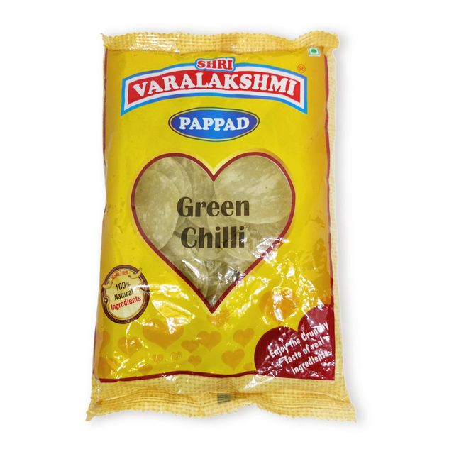 Shri Varalakshmi Papad - Green Chillies