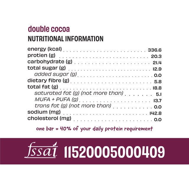 The Whole Truth 20g Protein Double Cocoa Protein Bar 67 g Combo