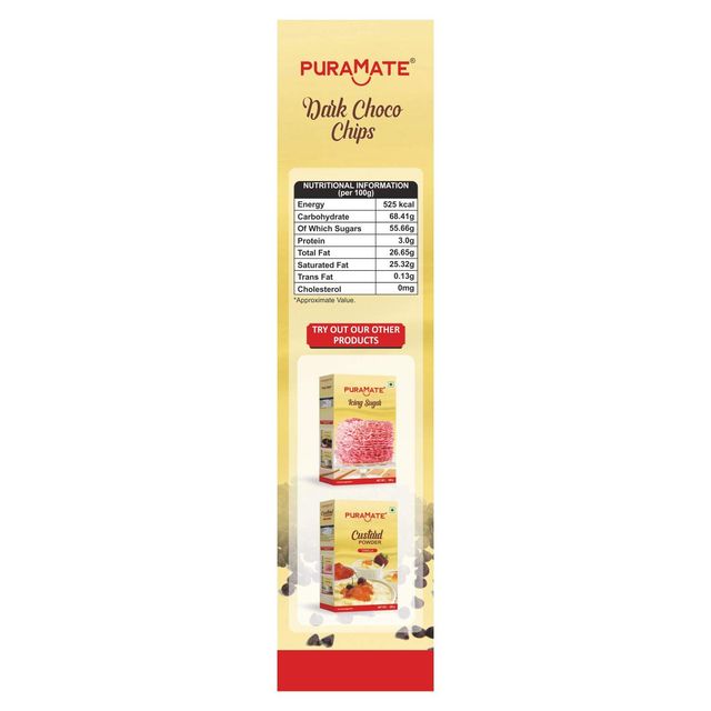 Puramate Dark Compound | Chocolate Chip