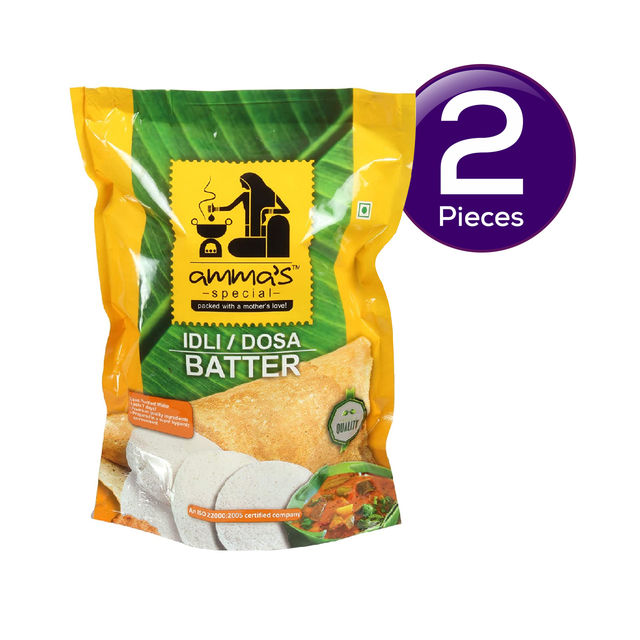 Amma's Special Idli Dosa Batter (Pouch) 1 kg Combo