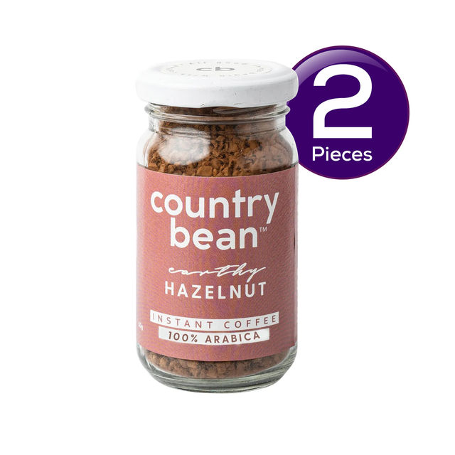 Country Bean Hazelnut Bold Instant Coffee 50 g Combo