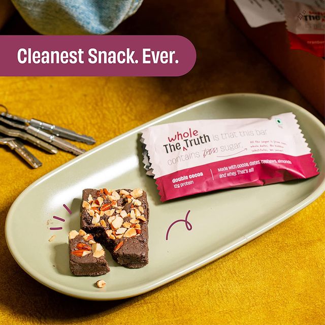 The Whole Truth Double Cocoa Protein Bar No Sugar Combo