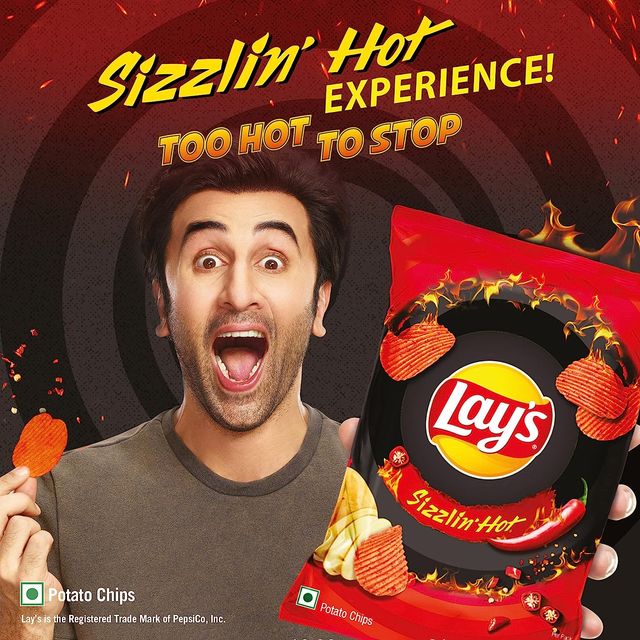 Lay's Potato Chips - Sizzling Hot Spicy Flavour 48 g Combo