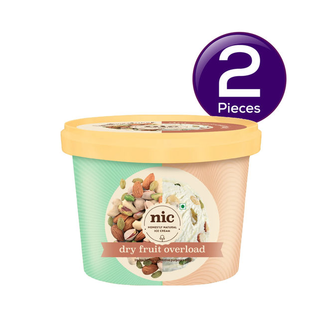 NIC Dryfruit Over Load Ice Cream Cup 100 ml Combo