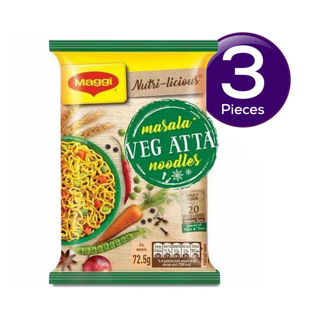 Maggi Nutri-Licious Masala Veg Atta Noodles 72.5 g Combo